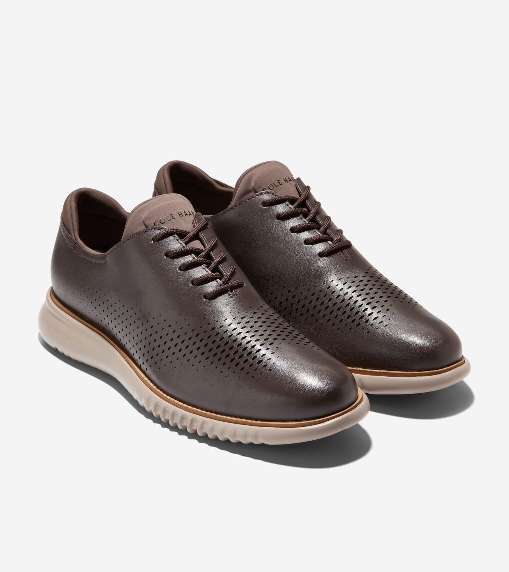 Men's 2.ZERØGRAND Lined Laser Wingtip Oxford 